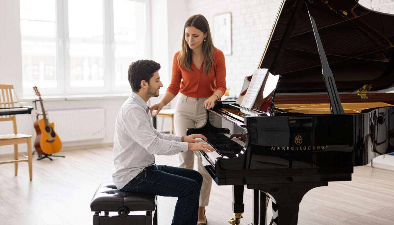 Discover how teaching music lessons can become a reliable way to earn income. This guide covers starting your business, effective strategies, and tips for success, helping everyday people build financial independence through their passion for music.